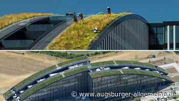 Mähen in der Höhe: So wird das Dach des Innovationsbogens gepflegt