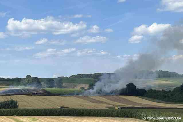 Stuk glas zet deel van veld in lichterlaaie