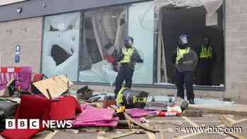 Watch: Inside the Rotherham hotel rioters attacked