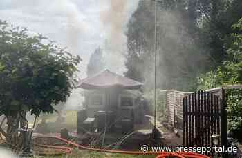 FW-DO: Feuer in Dortmund Hostedde / Brand eine Gartenlaube