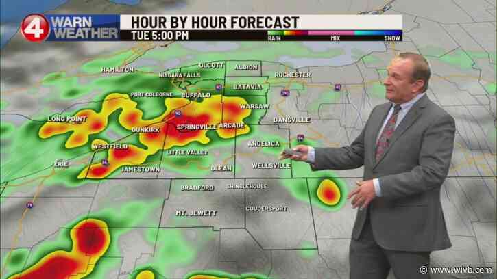 Rain sinks south tonight, sunshine returns Wednesday