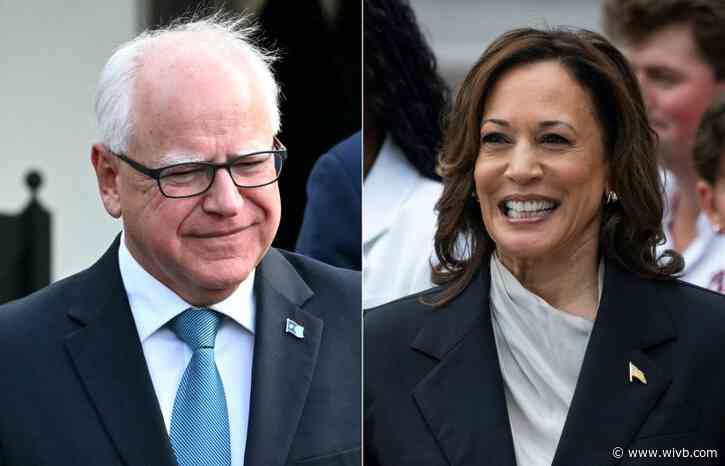 Kamala Harris, Tim Walz to appear at first rally as running mates