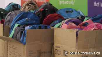 Backpack program helps children in need across Barrie and beyond