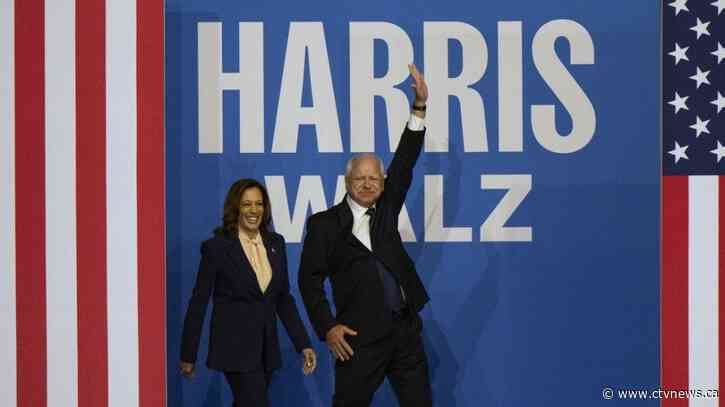 Kamala Harris introduces new running mate Minnesota Gov. Tim Walz as the 'vice-president America deserves'
