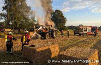 Trecker in Vollbrand