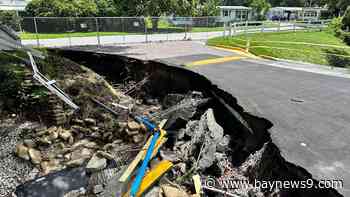 Pinellas County mobile home park bridge damaged by Debby