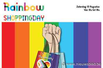 Winkeliers modewijk trakteren klanten tijdens Antwerp Pride