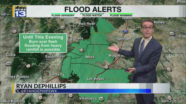 Storms after temperatures heat-up in New Mexico