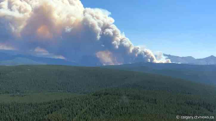 Wildfire burns out of control near northern Stoney Nakoda reserve