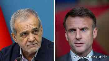 Anruf bei Irans neuem Präsidenten: Macron fordert Deeskalation im Nahen Osten