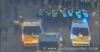 Eight arrests after rioters hurl bottles at police in Croydon