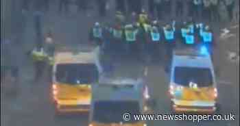 Eight arrests after rioters hurl bottles at police in Croydon