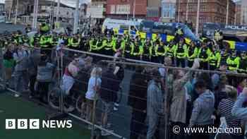 Four charged over Blackpool disorder