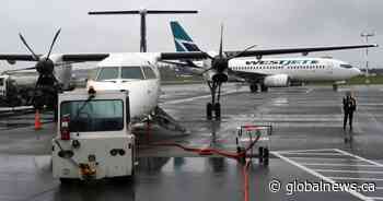 WestJet says 10% of fleet grounded after Calgary hit by massive hailstorm