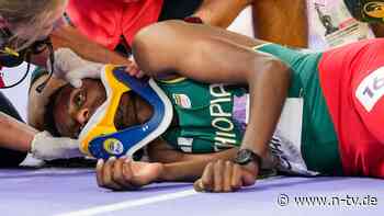 Girma bleibt bewusstlos liegen: Horror-Sturz von Weltrekordler überschattet olympisches Finale