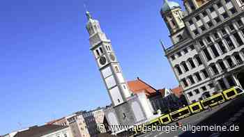 Kranfundament für Perlachturm-Sanierung kommt im Oktober