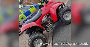 Driver and passenger ran away from police after quad bike spotted in Blackburn