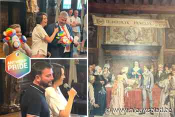 Schepen Caluwaerts bij opening Antwerp Pride: “Een huwelijk is niet enkel tussen man en vrouw, de schilderijen in onze trouwzaal zijn achterhaald”