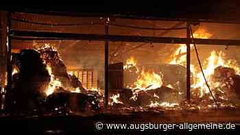 Landwirtschaftliche Lagerhalle bei Bad Wörishofen brennt – Einsatzkräfte vor Ort
