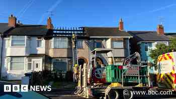 Fire destroys roof of house in Coventry