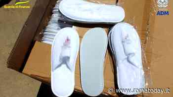 Porto di Civitavecchia, sequestrate oltre 28mila paia di scarpe e pantofole made in Cina