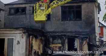 A single battery caused the devastating fire that left this home a charred wreck