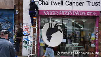 Neuer Banksy in London aufgetaucht und gleich wieder weg – Diebe nehmen Satellitenschüssel mit