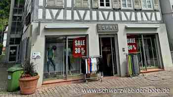 Moderiese macht dicht: Was geschieht mit Esprit-Stores in Calw und Nagold?