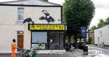 East London chippy chosen as Banksy's latest canvas for pelican art