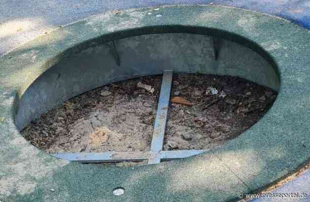 LPI-NDH: Zeugen gesucht: Sprungmatte mit auffälligem Bienen-Motiv entwendet