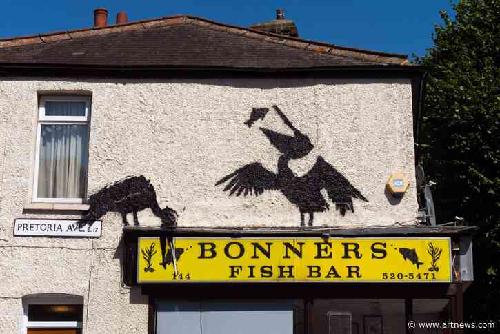 A Fifth Banksy Mural, This One of Pelicans, Spotted in London