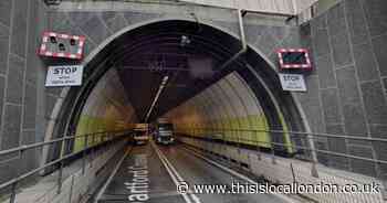 Dartford Crossing west and east tunnels to close this weekend