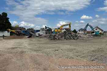 Lidl-Abriss in Warburg fast abgeschlossen: Bauschutt wird recycelt
