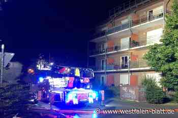 Balkonbrand sorgt für nächtlichen Einsatz der Feuerwehr Paderborn
