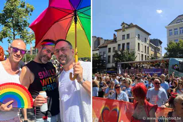 BEKIJK LIVE. Antwerp Pride Parade is van start gegaan! 85 kleurrijke delegaties bouwen feestje onder stralende zon
