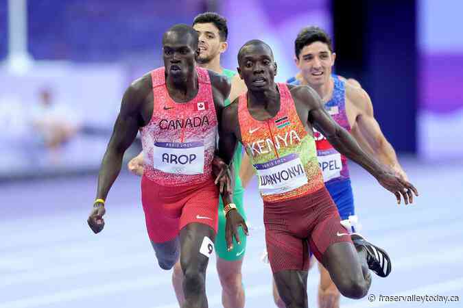 Canada’s Marco Arop wins silver in men’s 800 metres at Paris Olympics
