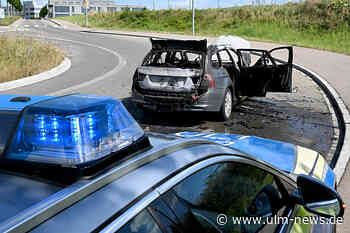 Auto ausgebrannt - glücklicherweise niemand verletzt