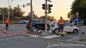 Unfall am Rosenheimer Brückenberg am Samstagabend