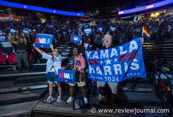Harris and Walz rally at Thomas & Mack Center