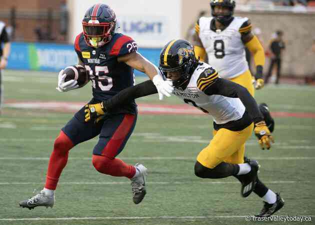 Alouettes jump out to early 15-0 lead, tame Tiger-Cats 33-23