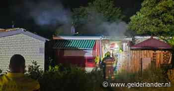 Brand in chalet op camping in Lathum