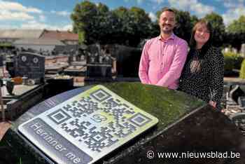 Ook aan het graf kun je herinneringen ophalen met QR-code: “Filmpjes, tekeningen, muziek, alles kan”