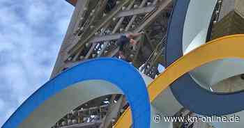 Paris: Mann klettert kurz vor Olympia-Schlussfeier auf Eiffelturm – und wird festgenommen