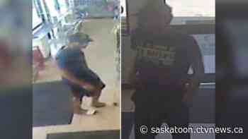 Sask. RCMP searching for two armed robbery suspects in vehicle stolen from Edmonton