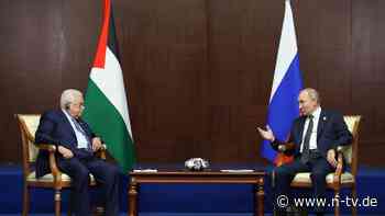 Besuche in Moskau und Ankara: Abbas will mit Putin über "Russlands Rolle" in Nahost sprechen
