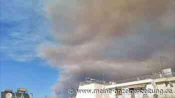 Großbrand nördlich von Athen ausgebrochen