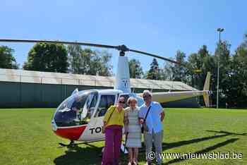 Kleinkinderen pikken Maria (100) met helikopter op om verjaardag 50 km verder te vieren: “Waarom zouden we haar met een gewone auto ophalen?”