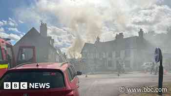 Drivers warned as smoke billows from fire