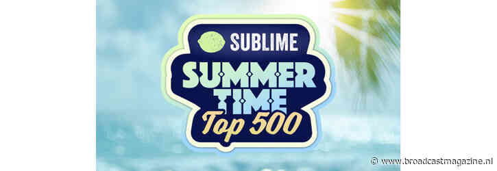 Sublime Summertime Top 500 vanaf maandag te horen