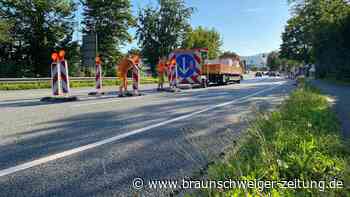Baustelle B243 Herzberg: „Ab 12 Uhr ist alles dicht.“